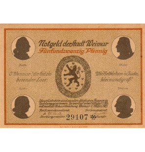 Weimar Set of 6 Notgelds